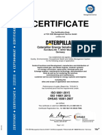Certificate: Caterpillar Energy Solutions GMBH