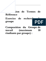 TDR - Exercice de Recherche Noté