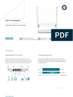 TL-WR820N (EU) 2.0 Datasheet