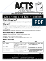 Cleaning and Disinfection: Why Is It Important? What Is It?