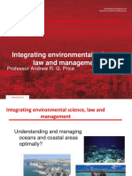 Integrating Environmental Science, Law and Management
