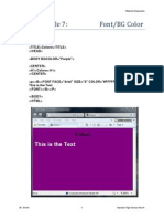 Web Example 7 Font BG Color