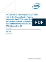Xeon Processor E3 1515m v5 gl82cm236 PCH Evaluation Kit User Guide