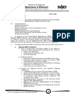 DepED Memo No. 145, S. 2010 (Roles and Functions of Regional-Division School-Based MGT (SBM) Coordinators)