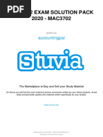 Stuvia 601752 Mac3702 Exam Solution Pack 2020 Mac3702