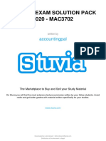 Stuvia 601752 Mac3702 Exam Solution Pack 2020 Mac3702