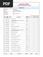 University of Delhi: Semester Examination May-June 2020 Transcript