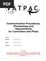 ATC24 Pilot Communication Guide PTFS | PDF