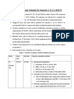 Proposed Academic Schedule RGUKT Semester 1