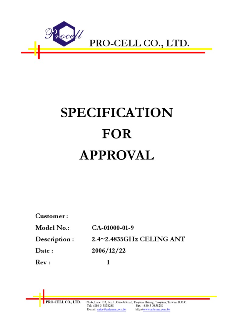 PRO-CELL 003 Omni Ceiling | PDF | Technology & Engineering