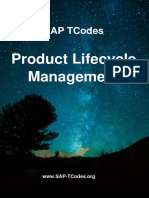 Sap Tcodes: Product Lifecycle Management