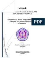 Pengendalian Waktu, Biaya dan Mutu Pada Pekerjaan Banguan gedung Konstruksi.docx