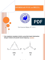 TRANSFORMASI WYE-DELTA (Minggu 5,6)