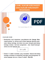 HUKUM OHM, HUKUM KIRCHHOFF ARUS DAN HUKUM KIRCHOFF TEGANGAN (Minggu 3)