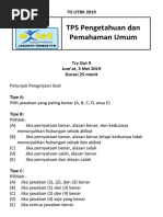 TO 9 UTBK 2019 TPS Pengetahuan umum