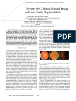 Retinal images- Blood vessel segmentation by threshold probing