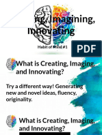 Creating Imagining Innovating