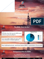 Managerial Economics Project Analyzes Factors Impacting BSNL Demand