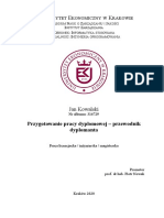 Uek Thesis Szablon Pracy Dyplomowej v1.8