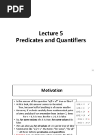 Predicates and Quantifiers