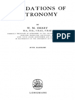 W.M. Smart, Foundations of Astronomy