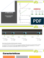 Movimiento rectilíneo uniforme y acelerado (M.R.U.A o M.R.U.V
