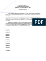 Hong Kong College of Anaesthesiologists Intermediate Fellowship Examination Feb/Apr 2007 Examiners' Report