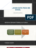 Pertemuan 2 - Pengolahan Data Pada Ms Excel