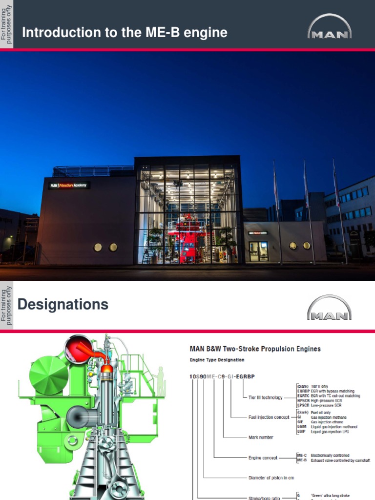 Overview of ME-B Engine Features | PDF | Piston | Diesel Engine