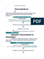 Upload 5 Documents To Download: Sign Up Now