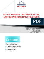 Use of Phononic Materials in The Earthquake Resisting Structures