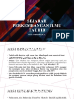 Sejarah Perkembangan Ilmu Tauhid: Oleh: Achmad Fauzi, M.H.I
