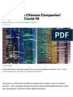 Lessons From Chinese Companies' Response To Covid-19