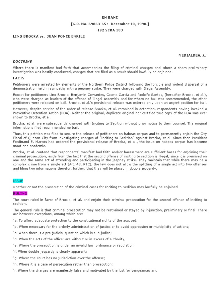 Done 13 brocka v enrile pdf prosecutor injunction