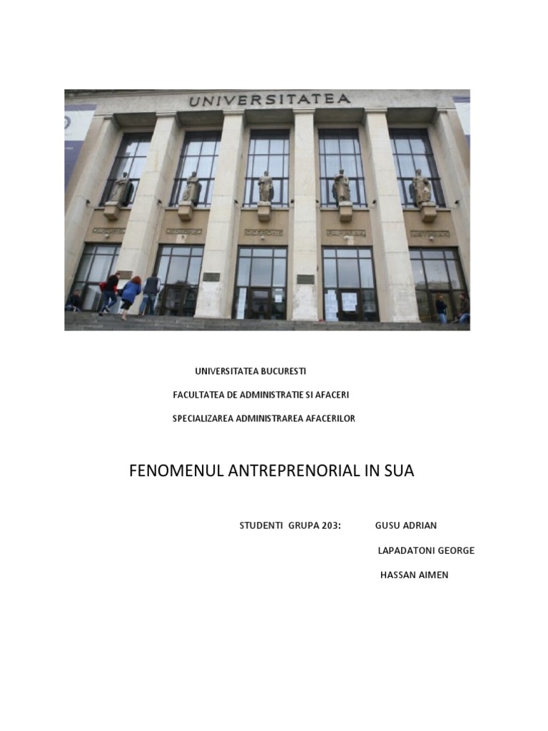 Facultatea De Administratie Si Afaceri