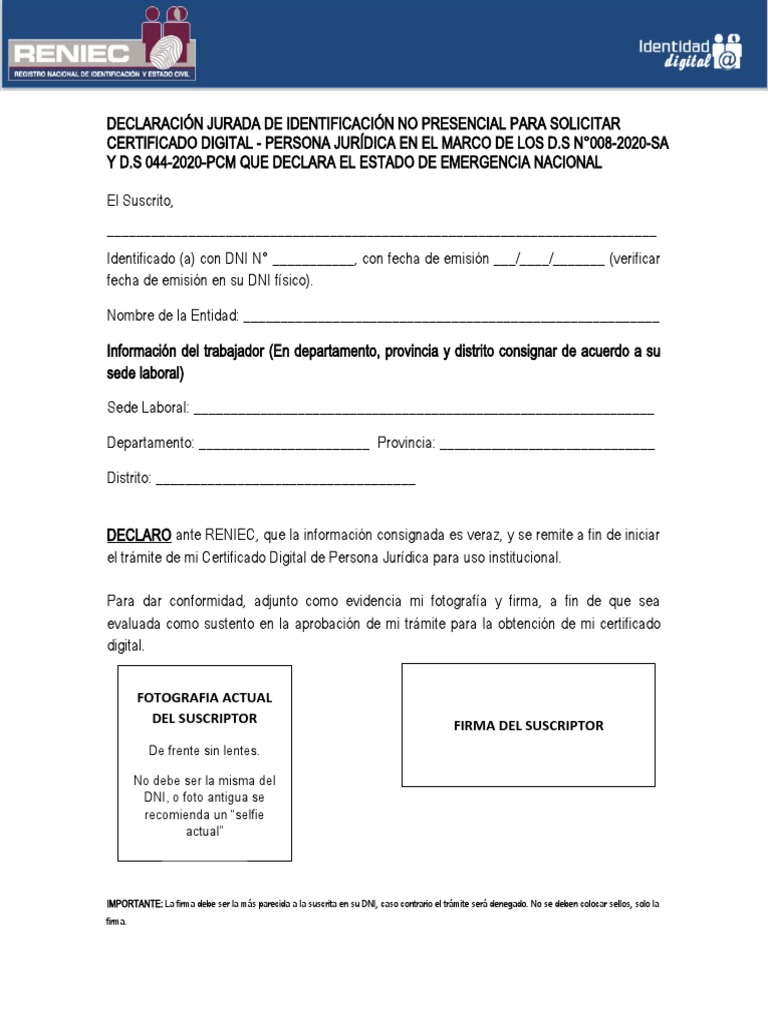 Declaracion Jurada Terminacion Obra Vogue Codeclaracion Jurada Para ...