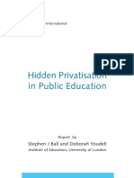 Ball, Youdell. Hidden Privatisation in Public Education.