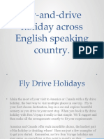 Fly-And-Drive Holiday Across English Speaking