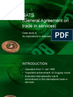 Gats (General Agreement On Trade in Services) : Case Study & Its Implications in International Business