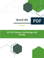 Good Life: GE-STS: Science, Technology and Society