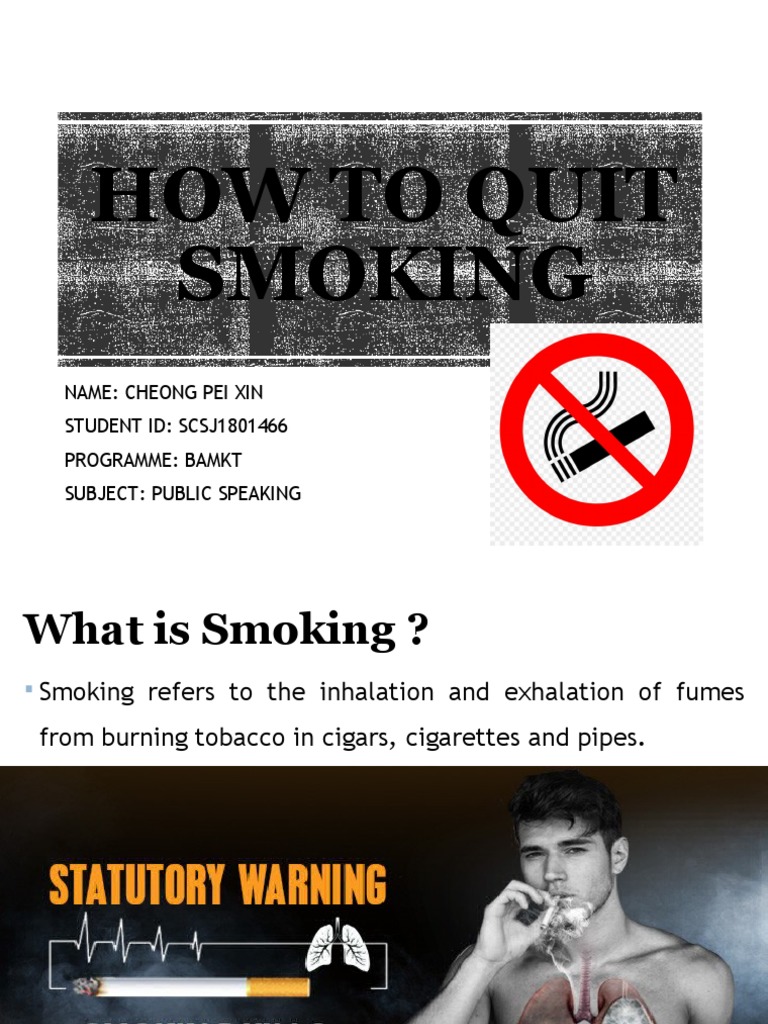 How To Quit Smoking PDF