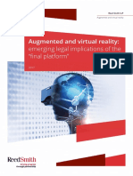 Augmented Virtual Reality Emerging Legal Implications of Final Platform