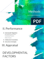 Methods Performance and Appraisal