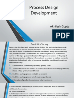 Process Design Development: Akhilesh Gupta