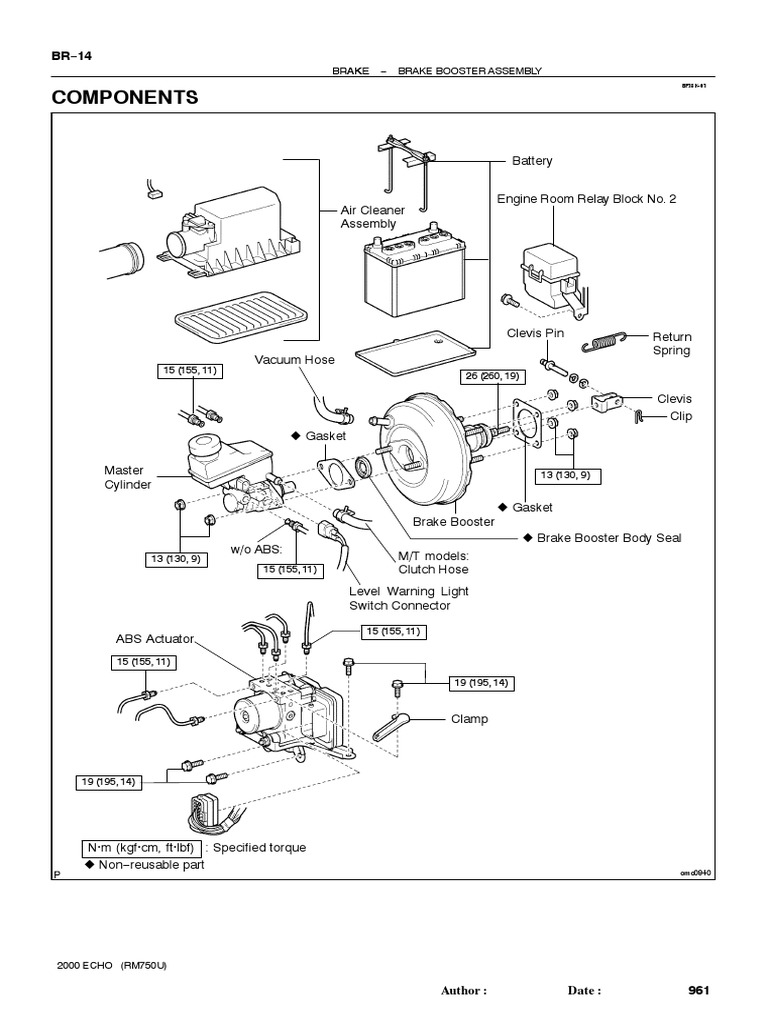 Brake Booster Assembly Components PDF Brake Tools