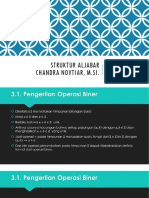 Operasi Biner Dan Struktur Aljabar PDF