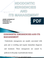 Endodontic Emergencies and Its Management