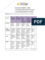 Rubrica para Examen 5