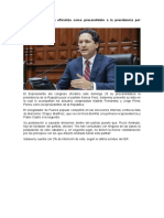 Daniel Salaverry Se Oficializa Como Precandidato A La Presidencia Por Somos Perú