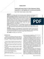 A Prospective Randomized Split-Mouth Study On Pain Experience During Chairside Archwire Manipulation in Self-Ligating and Conventional Brackets